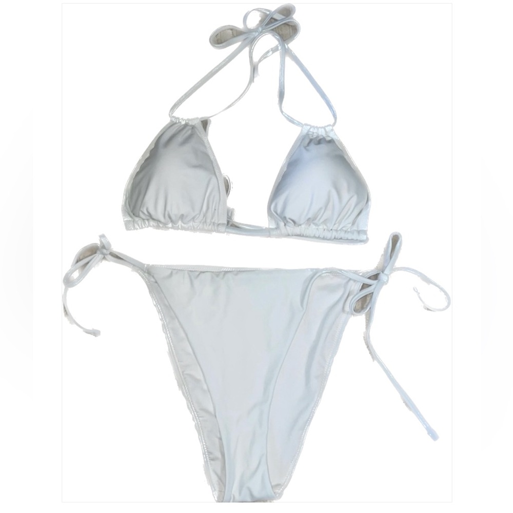 White triangle bikini